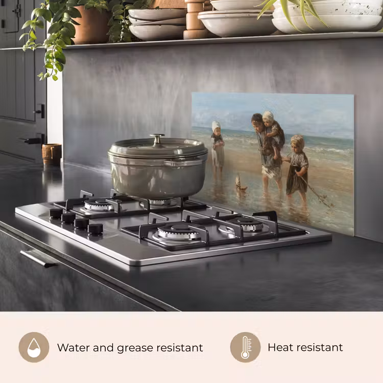 Kitchen splashback for hob - Children of the Sea — 2