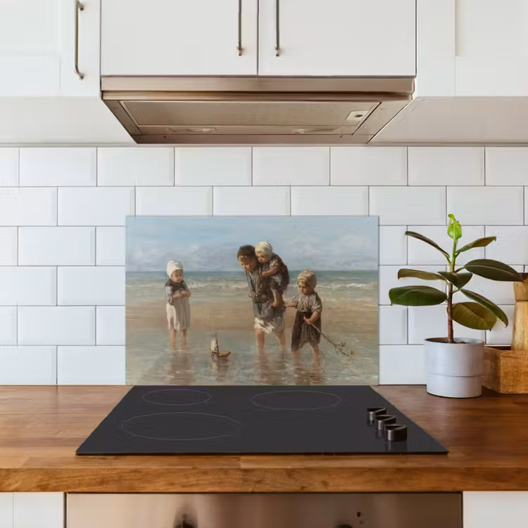 Kitchen splashback for hob - Children of the Sea — 3