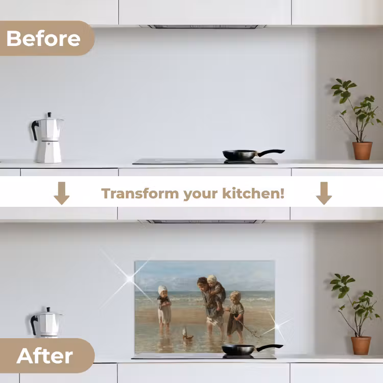 Kitchen splashback for hob - Children of the Sea — 7