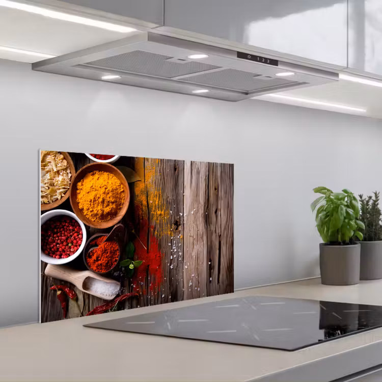 Kitchen splashback for hob - Color palette of Nature — 1