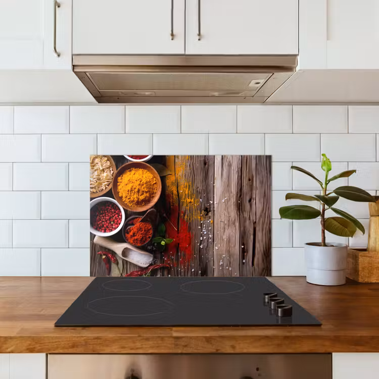 Kitchen splashback for hob - Color palette of Nature — 3