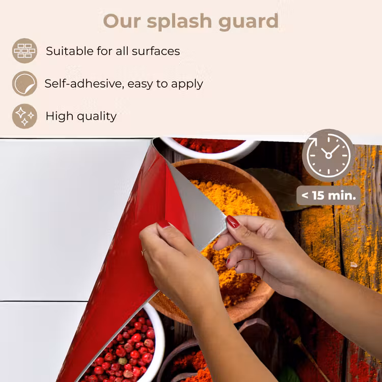 Kitchen splashback for hob - Color palette of Nature — 4