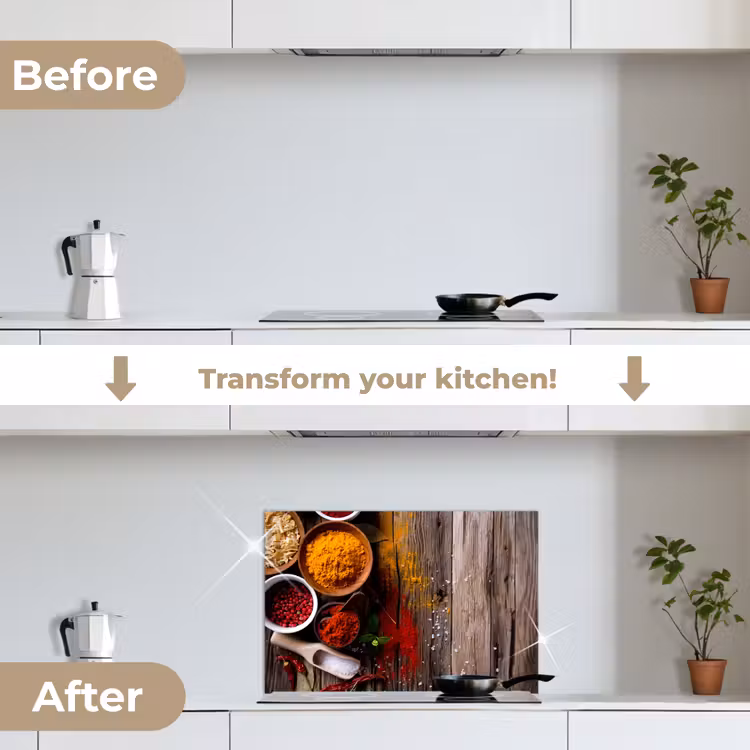 Kitchen splashback for hob - Color palette of Nature — 7