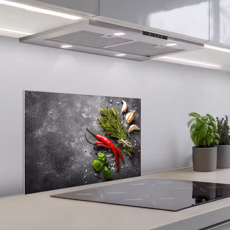 Kitchen splashback for hob - Contrast in Taste and Texture — 1