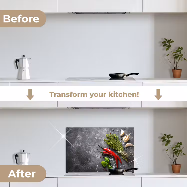 Kitchen splashback for hob - Contrast in Taste and Texture — 7
