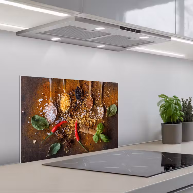 Kitchen splashback for hob - Flavor Contrasts and Textures — 1