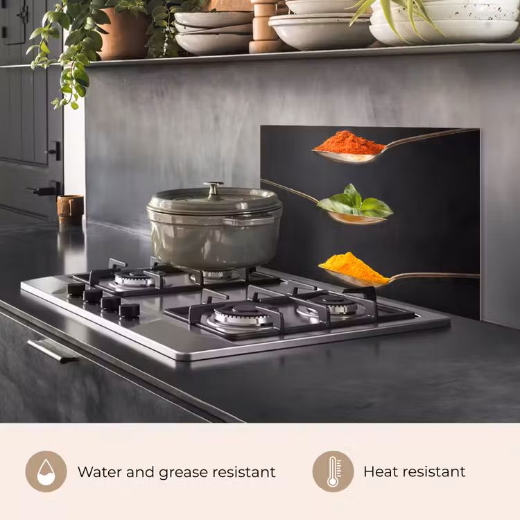 Kitchen splashback for hob - Floating Flavor Accents — 2