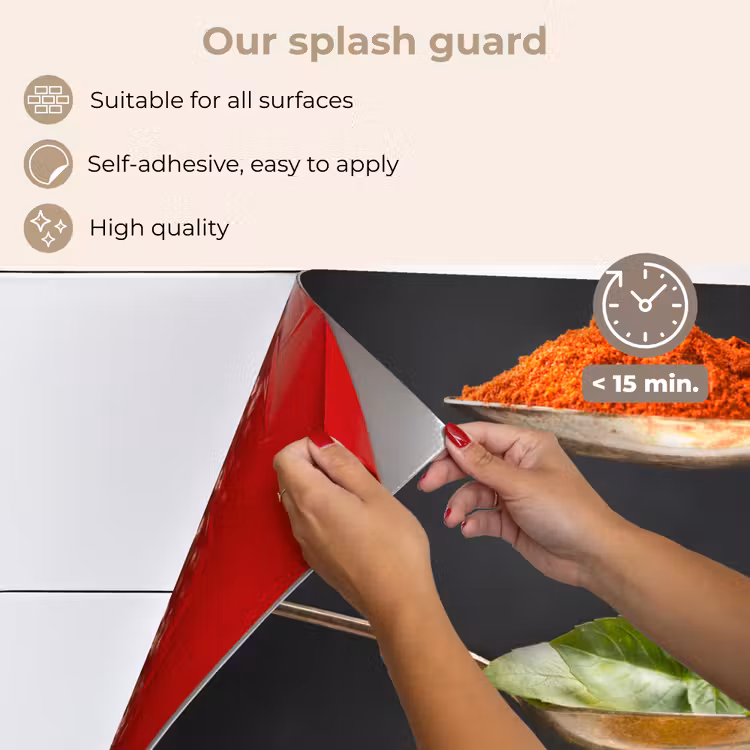 Kitchen splashback for hob - Floating Flavor Accents — 4