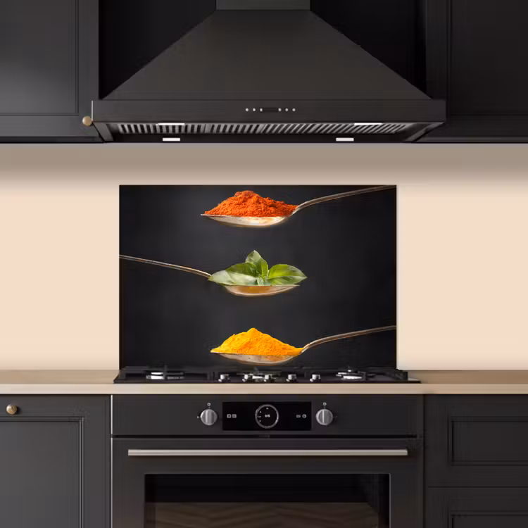 Kitchen splashback for hob - Floating Flavor Accents — 5