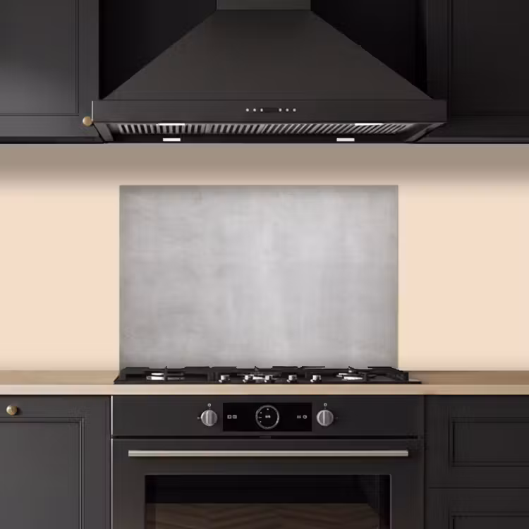 Kitchen splashback for hob - Concrete - Gray - Cement - Industrial - Textured — 5