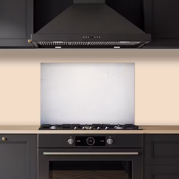 Kitchen splashback for hob - Concrete - White - Modern — 5