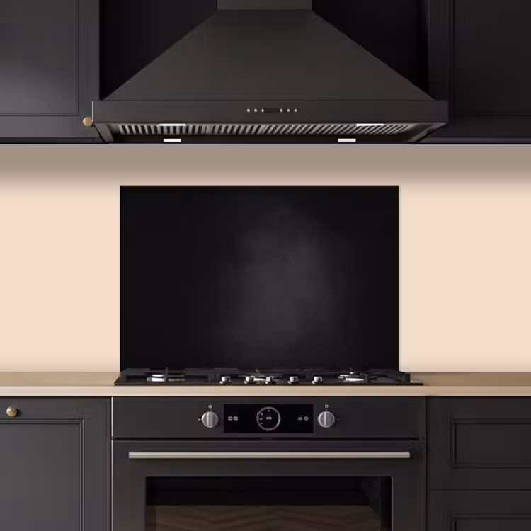 Kitchen splashback for hob - Concrete - Black - Gray - Textured - Industrial — 5