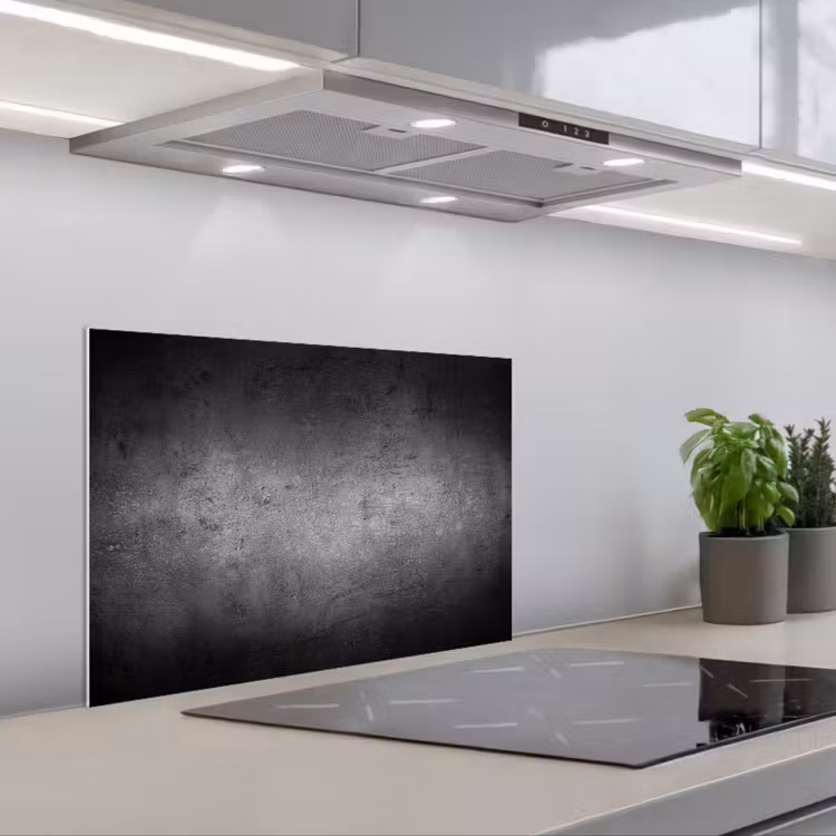 Kitchen splashback for hob - Concrete - Gray - Retro - Cement - Texture — 1