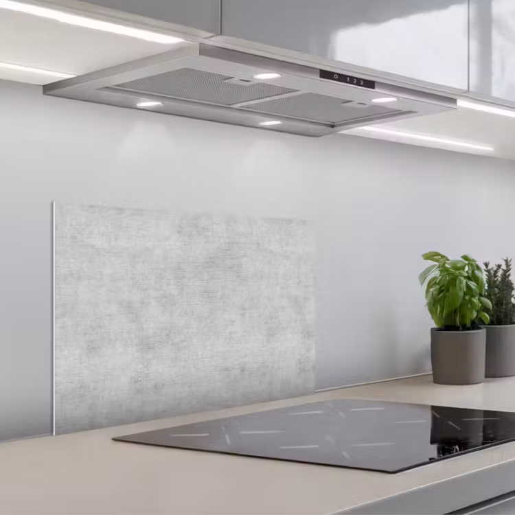 Kitchen splashback for hob - Concrete - Grey - Industrial - Pattern — 1