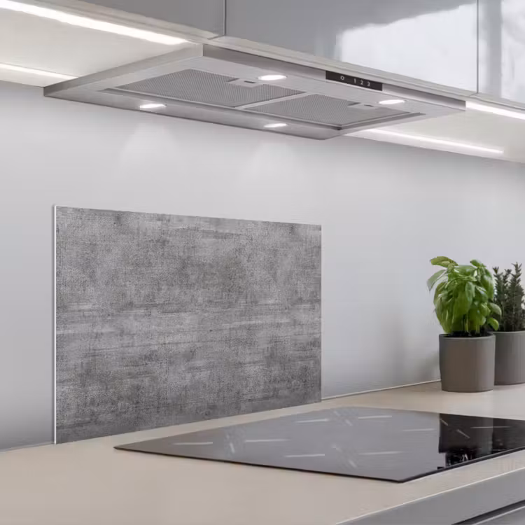Kitchen splashback for hob - Concrete - Pattern - Antique — 1