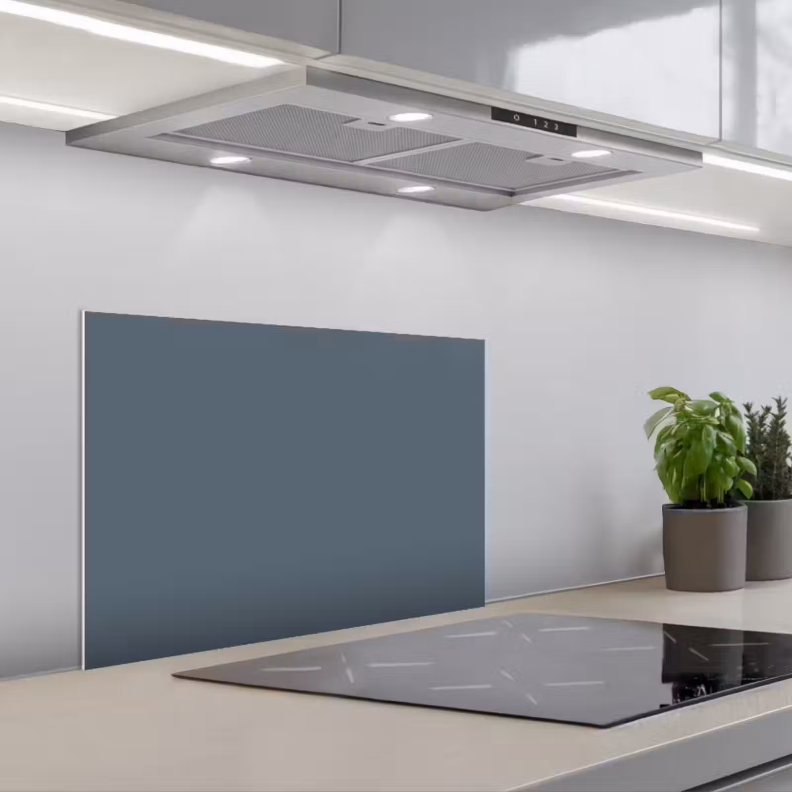 Kitchen splashback for hob - Colors - Blue - Interior — 1