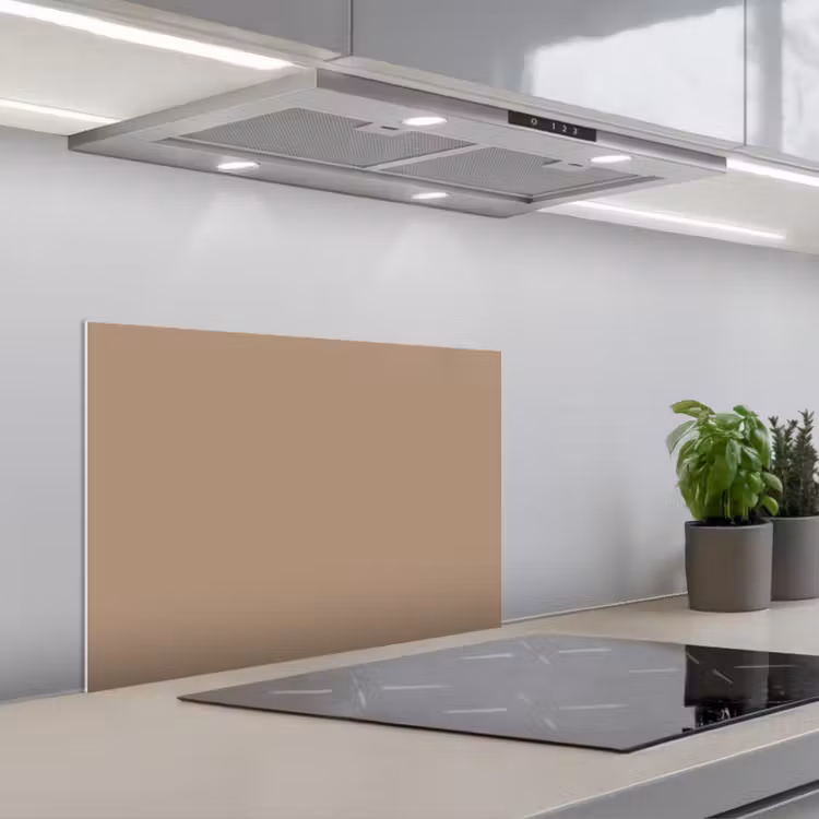 Kitchen splashback for hob - Bakery brown - Interior - Earth tones — 1