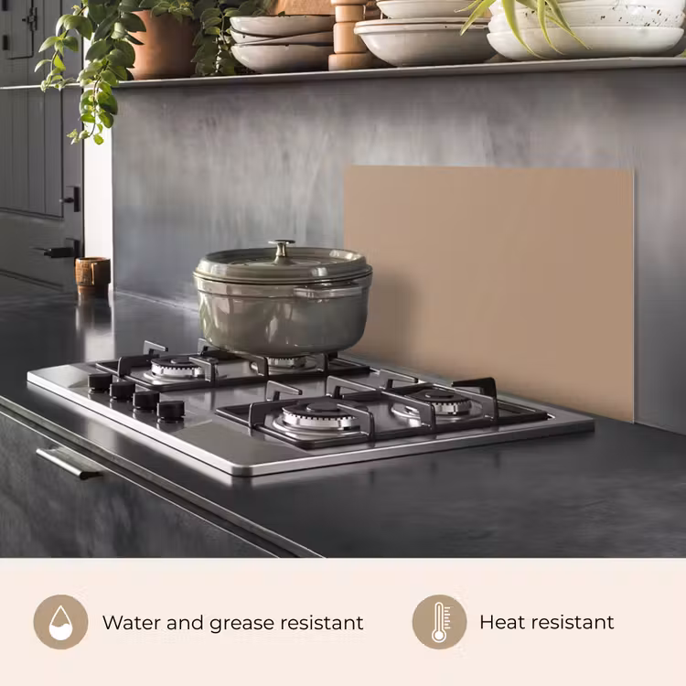Kitchen splashback for hob - Bakery brown - Interior - Earth tones — 2