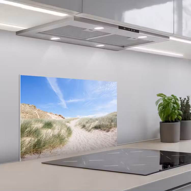 Kitchen splashback for hob - Beach - Dune - Grass — 1