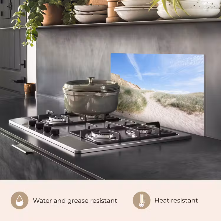 Kitchen splashback for hob - Beach - Dune - Grass — 2