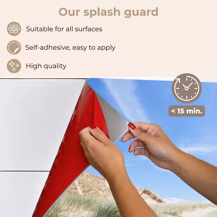 Kitchen splashback for hob - Beach - Dune - Grass — 4
