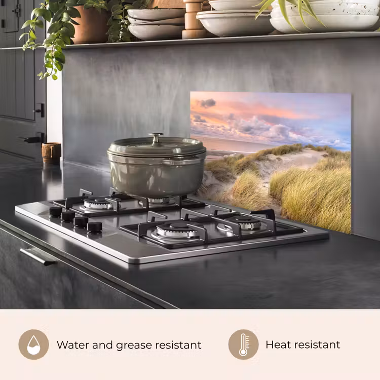 Kitchen splashback for hob - Beach - Sea - Dune - Sunset — 2