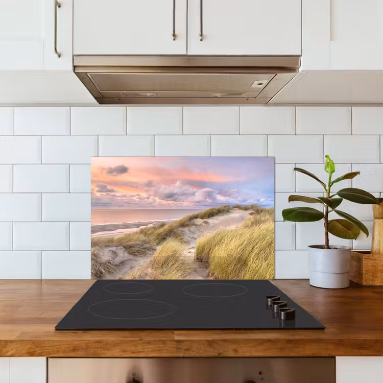 Kitchen splashback for hob - Beach - Sea - Dune - Sunset — 3
