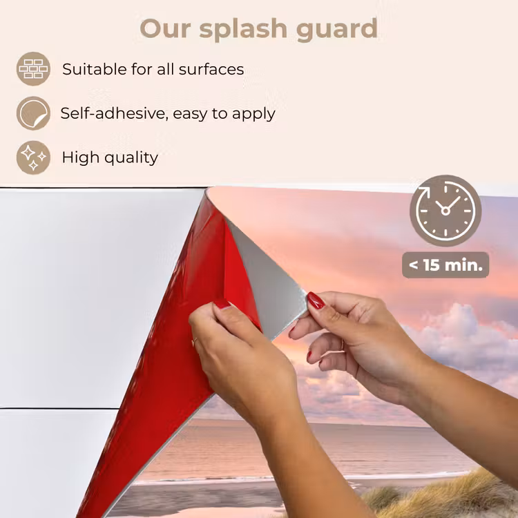 Kitchen splashback for hob - Beach - Sea - Dune - Sunset — 4