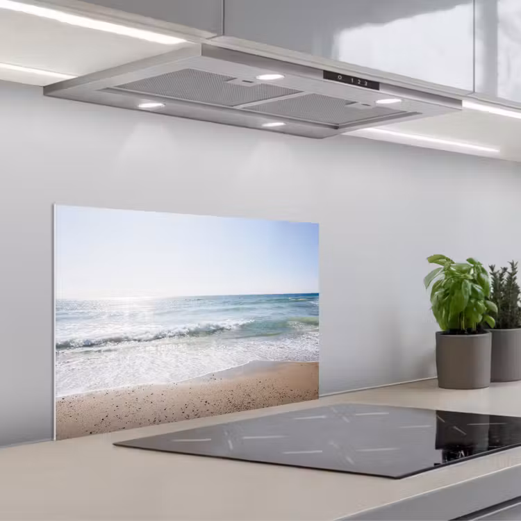 Kitchen splashback for hob - Beach - Water - Turquoise — 1