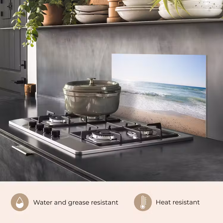 Kitchen splashback for hob - Beach - Water - Turquoise — 2