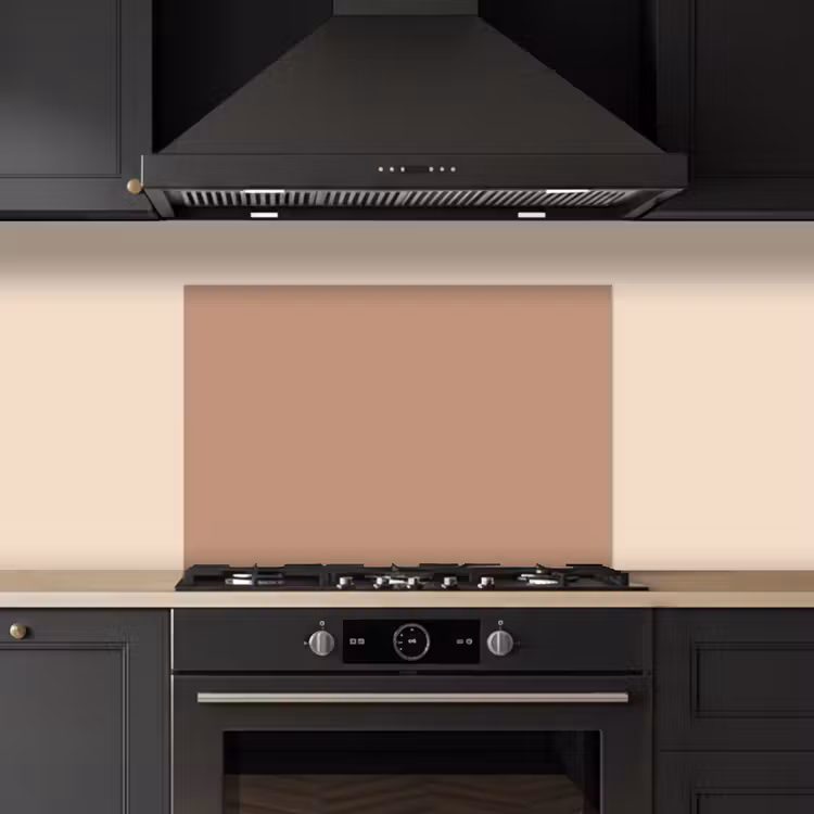 Kitchen splashback for hob - Beige - Color - Pink — 5