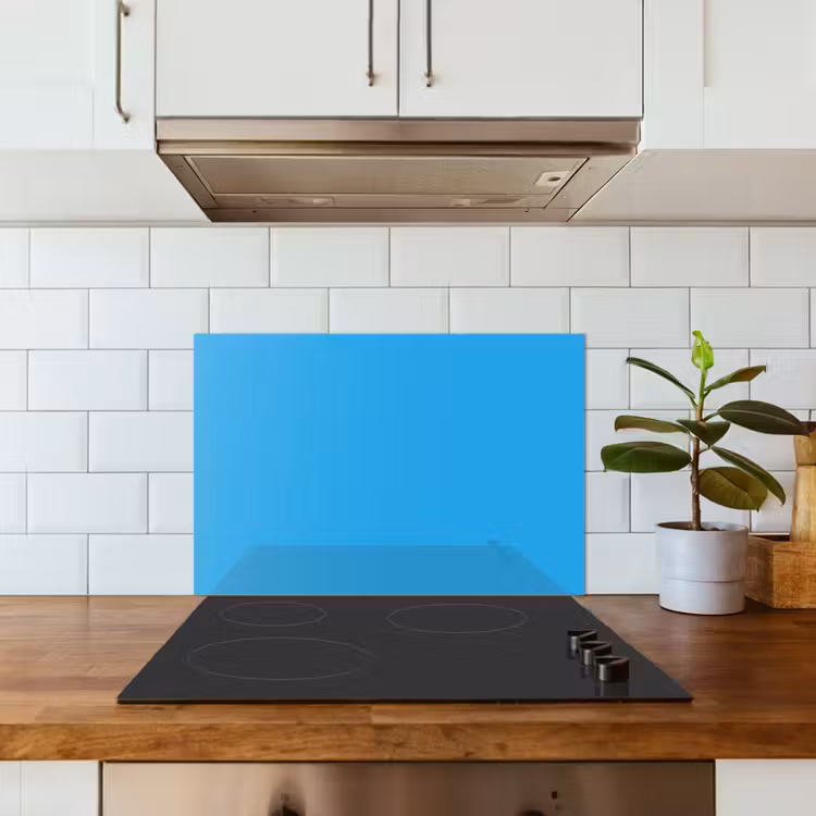 Kitchen splashback for hob - Blue - Light - Colors — 3