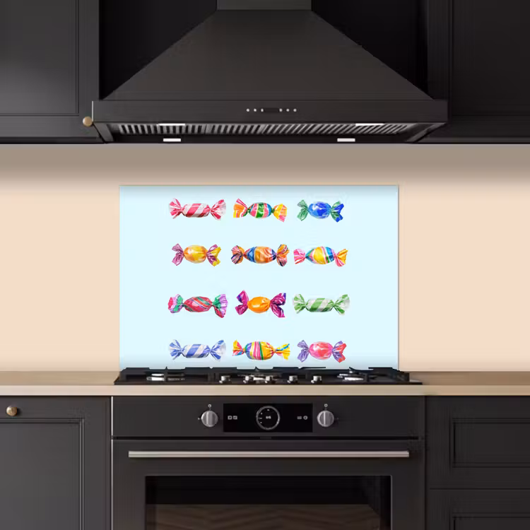Kitchen splashback for hob - Candy - Realistic - Colorful — 5