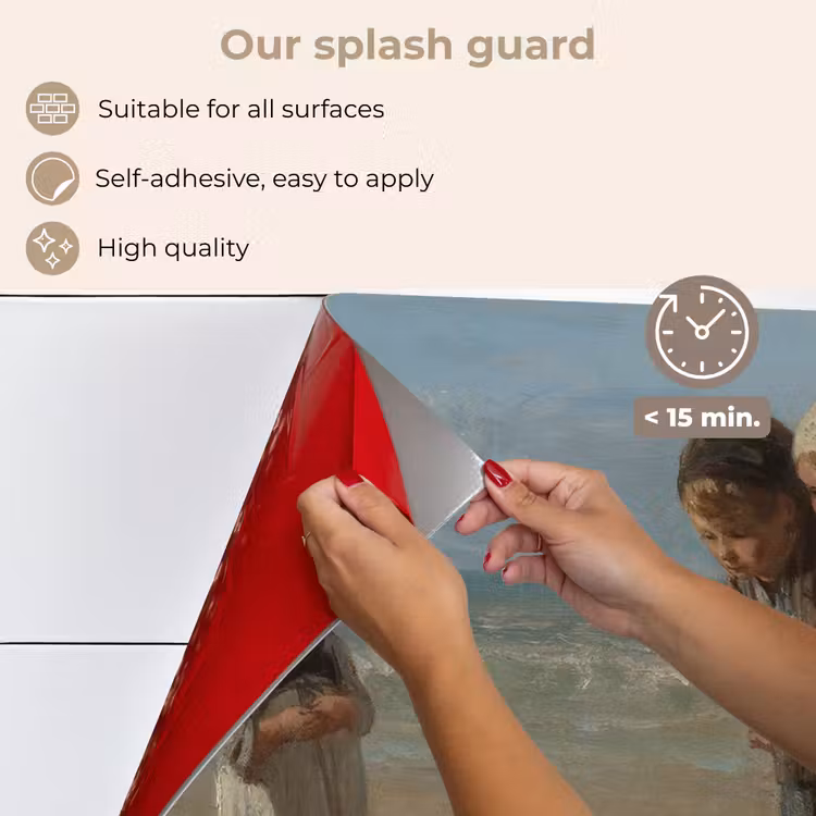 Kitchen splashback for hob - Children of the sea - Painting by Jozef Israëls — 4