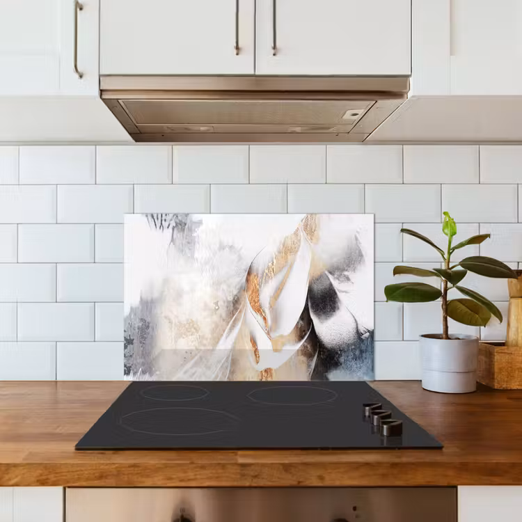 Kitchen splashback for hob - Abstract - Gold - Design - Luxe — 3