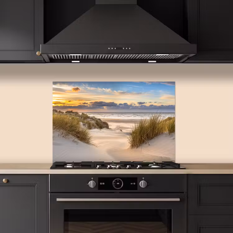 Kitchen splashback for hob - Beach - Dune - Grass - Sunset - Sea — 5