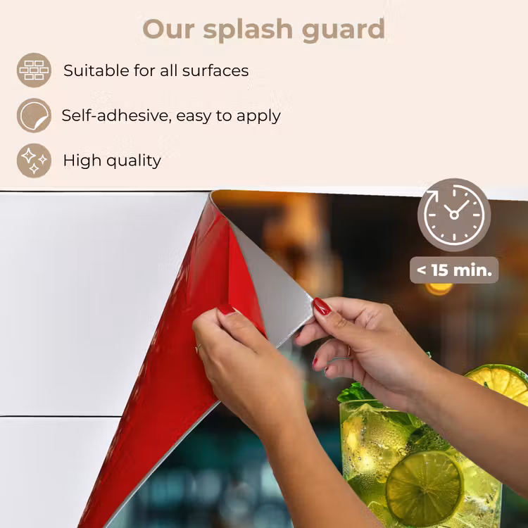 Kitchen splashback for hob - Citrus Mojito in Bar Environment — 4