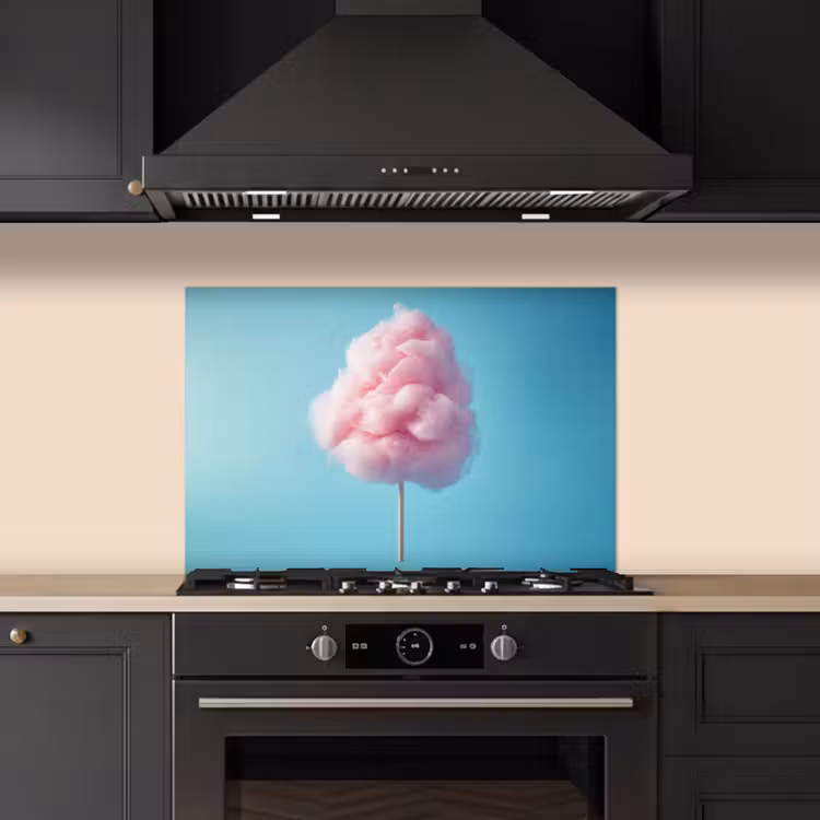 Kitchen splashback for hob - Cotton candy - Sweet - Candy — 5