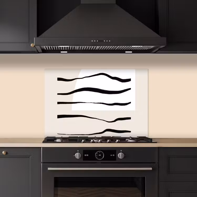 Kitchen splashback for hob - Abstract - Line - Pastel — 5