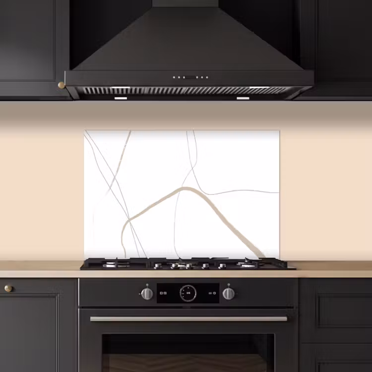Kitchen splashback for hob - Abstract - Minimalism - Line art — 5
