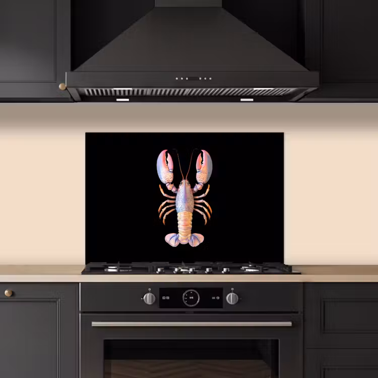 Kitchen splashback for hob - Cancer - Pink - Soft - Black — 5