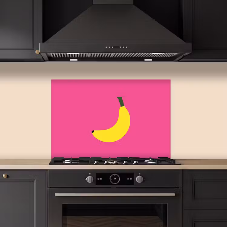 Kitchen splashback for hob - Banana - Yellow - Fruit — 5