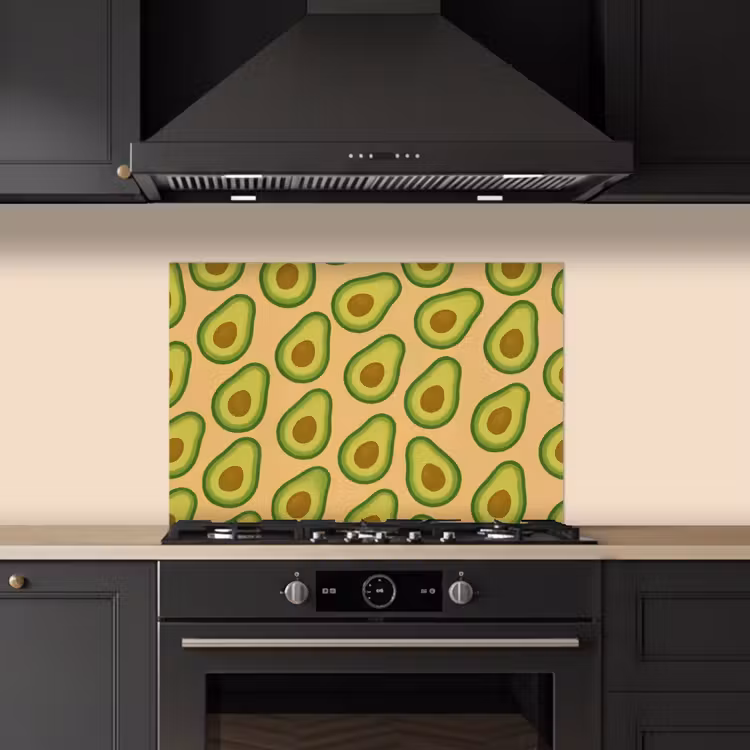 Kitchen splashback for hob - Avocado - Pattern - Green - Pit — 5