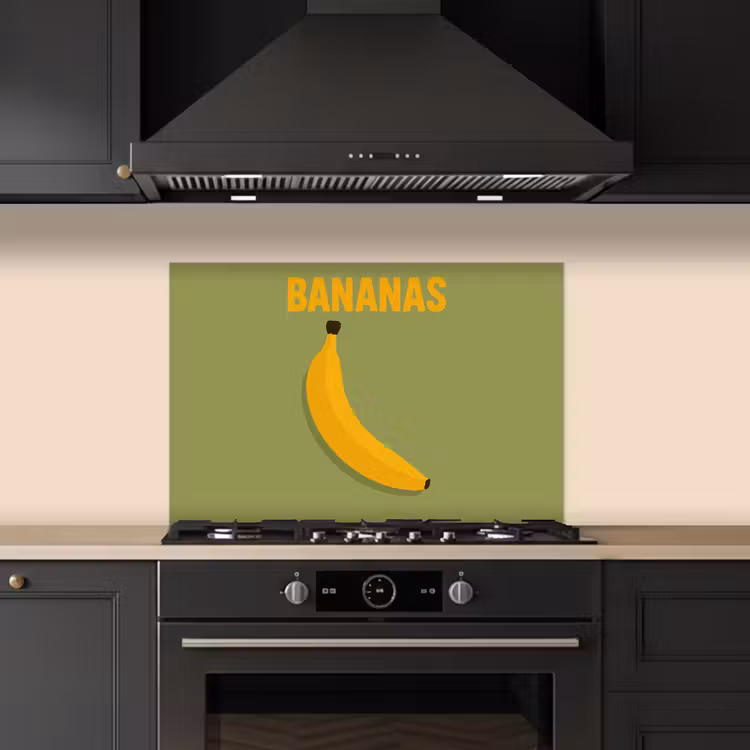 Kitchen splashback for hob - Banana - Minimalist - Yellow — 5