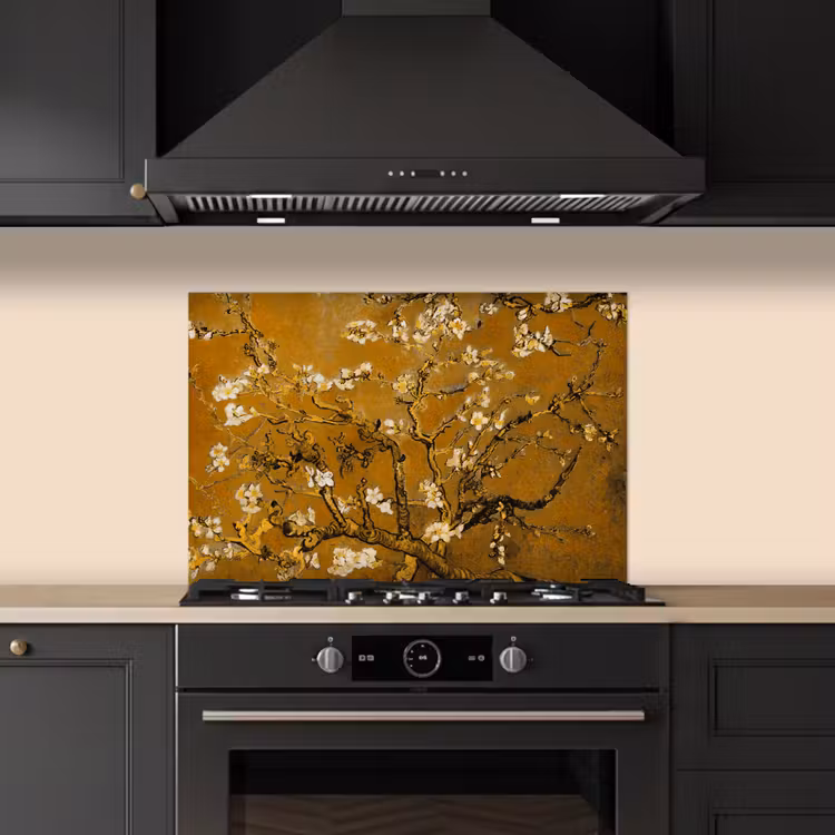 Kitchen splashback for hob - Almond Blossom - Art - Van Gogh - Gold — 5