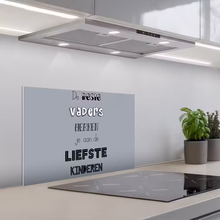 Kitchen splashback for hob - Father's Day gift - Father - Proverbs - The best fathers - Quote — 1