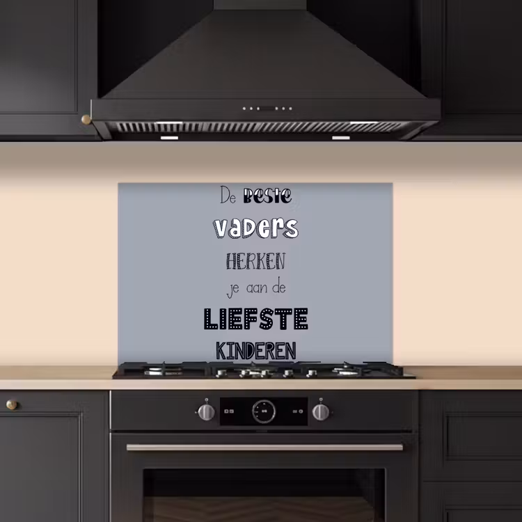 Kitchen splashback for hob - Father's Day gift - Father - Proverbs - The best fathers - Quote — 5