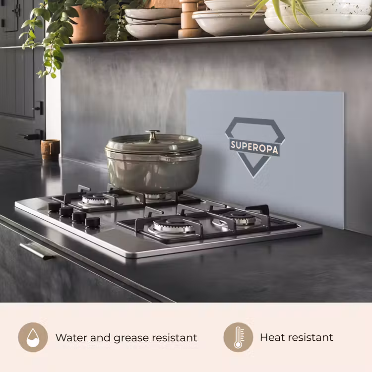 Kitchen splashback for hob - Father's Day - Gift man - Grandpa - Superopa - Quote - Proverbs — 2