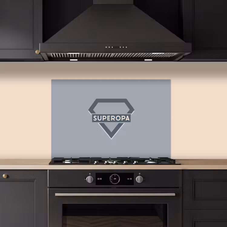 Kitchen splashback for hob - Father's Day - Gift man - Grandpa - Superopa - Quote - Proverbs — 5