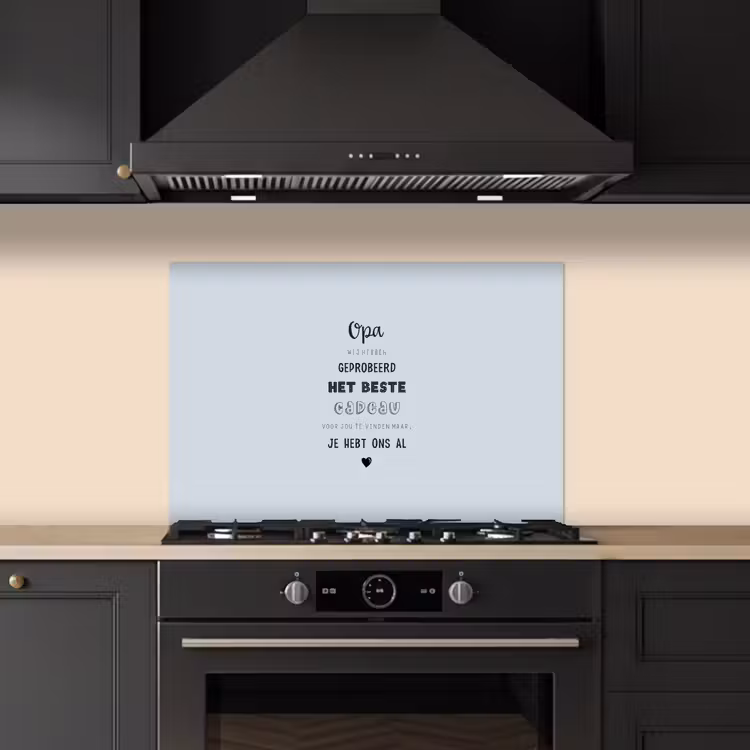 Kitchen splashback for hob - Father's Day gifts - Grandpa - Proverbs - The best gift - Quote — 5